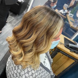 Money Piece Highlights at Salon M hairdressers, Wallasey